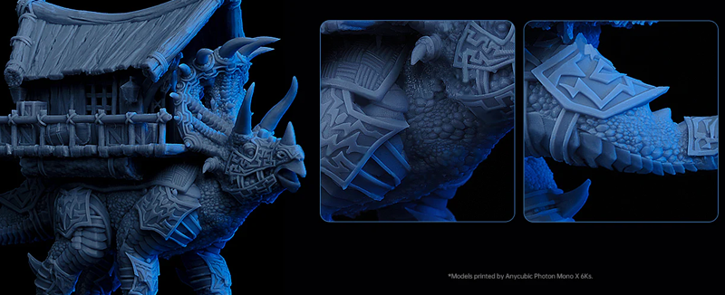 Peça impressa em 3D com a impressora Photon Mono X 6Ks